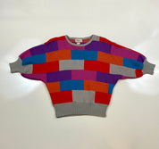Vtg 80s Patchwork by R&K
Originals Sweater 
Pullover Rare Throwback Euc