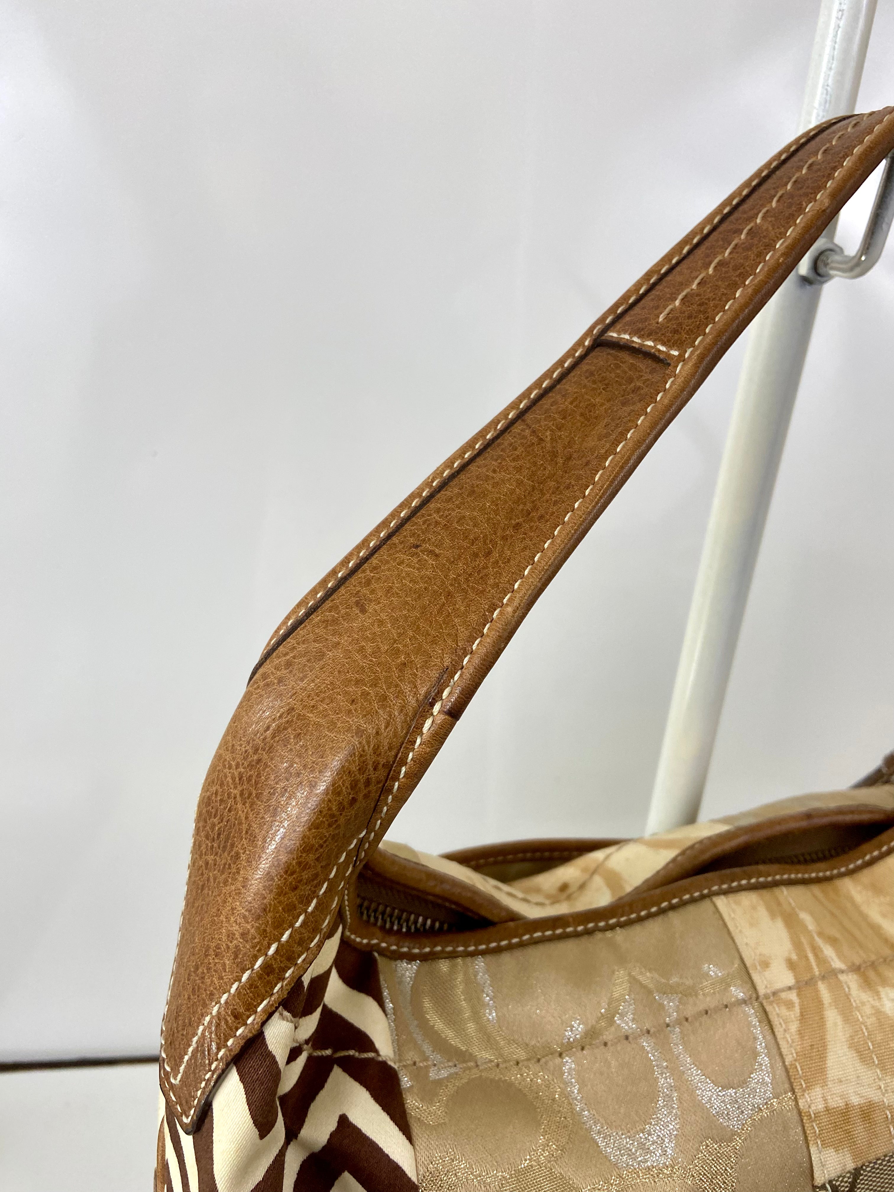 COACH Ergo Signature Patchwork
Shoulder Tote Bag Purse