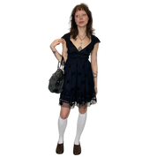 Vintage Miss Sixty Killah Polka Dot Mesh Dress (S)