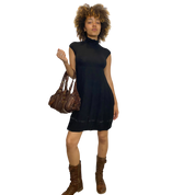 Vintage Cop Copine Pleated Dress (S)