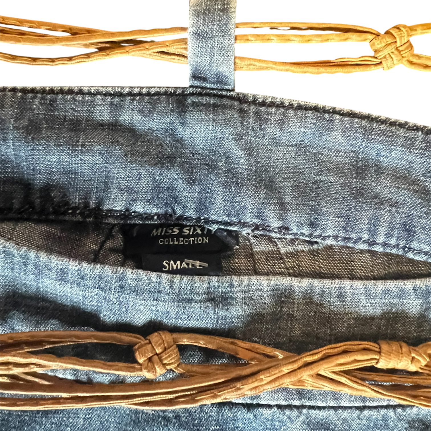 Miss Sixty Tied Denim Halter (S)