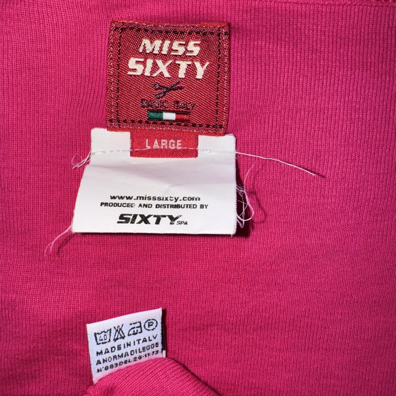 Miss Sixty Fishnet Detail Graphic Tee (M)