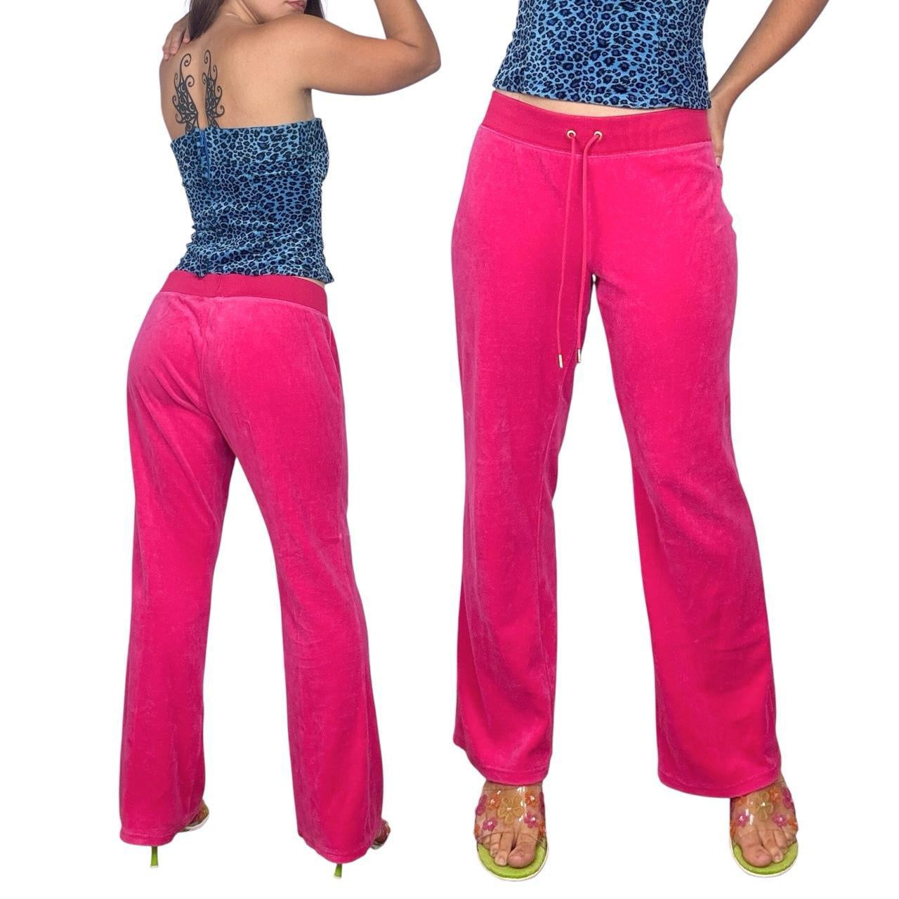 Y2K Juicy Couture Velour Track Pants (L)