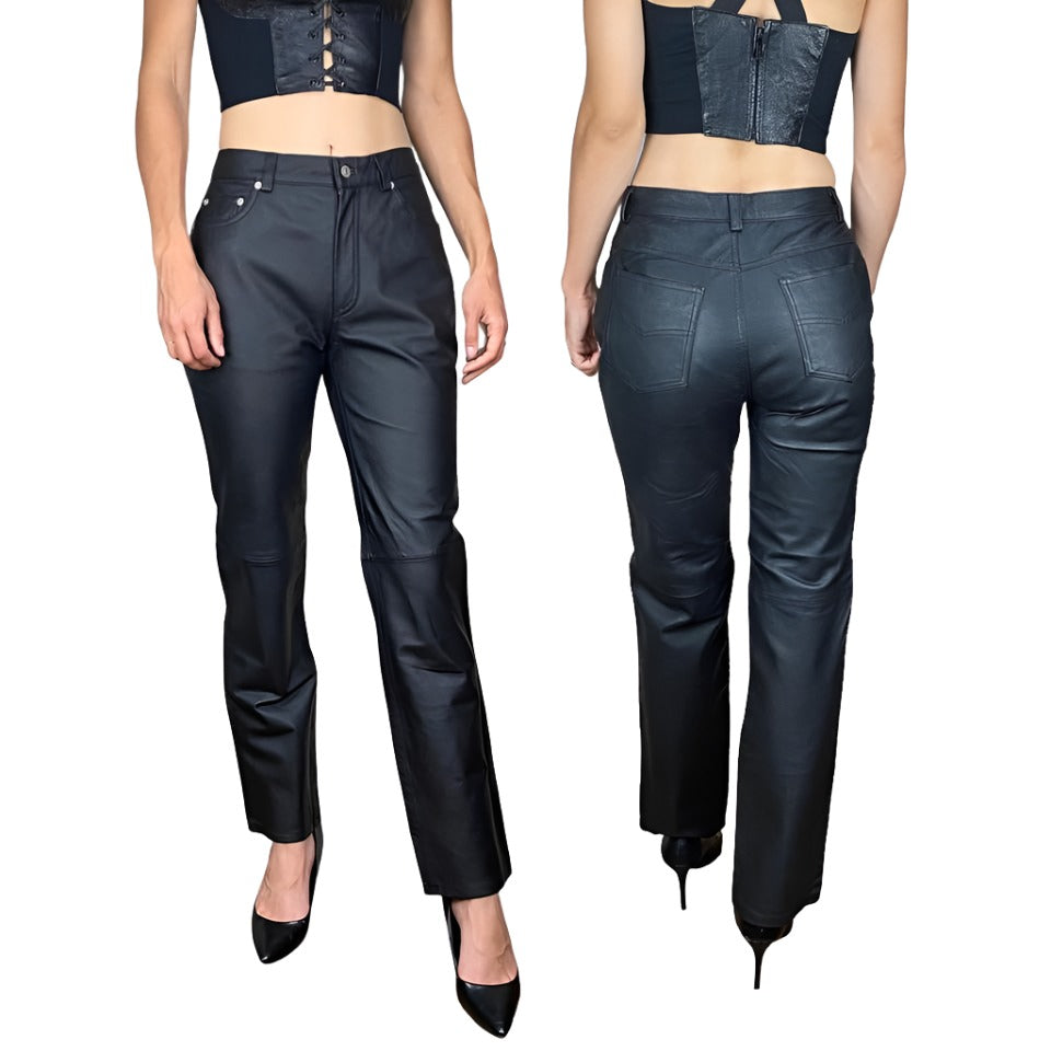 90s Genuine Leather Pants (S)