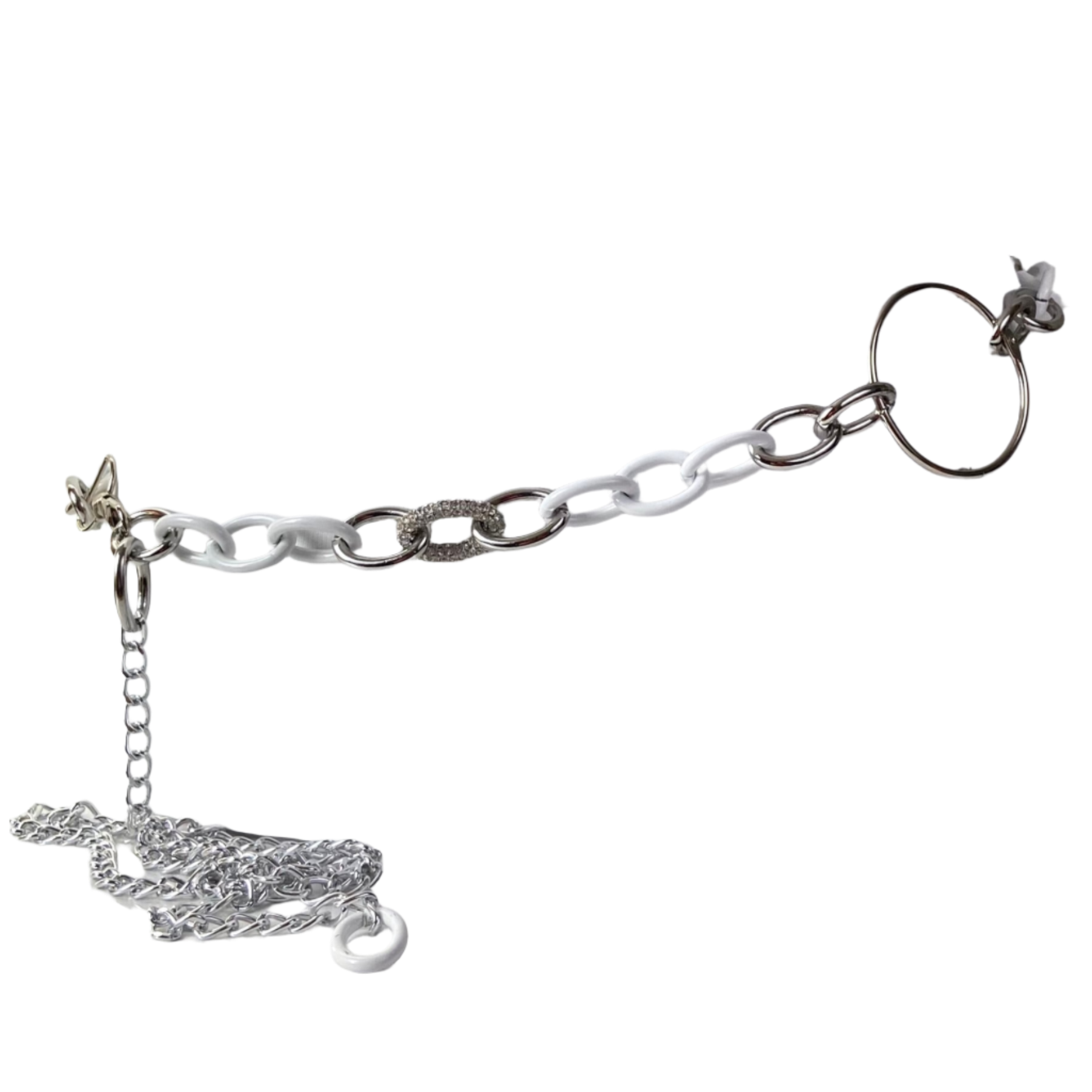 White and Silver Belt