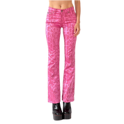 Y2K Pink Snakeskin Pants (XXS)