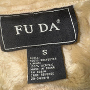 Vintage Faux Fur Lined Shearling Trench Coat (S/M)