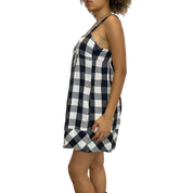 Vintage Checkered Plaid Babydoll Dress (M)