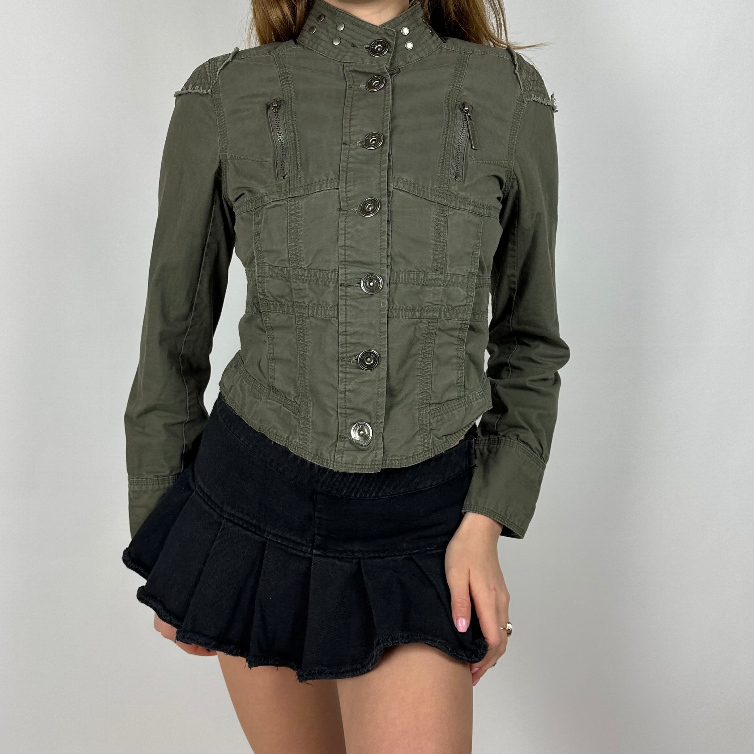 00’s Military Style Jacket (S/M)