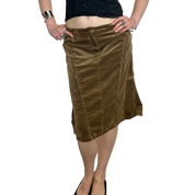 Vintage Parisian Style Back Midi Skirt (M)