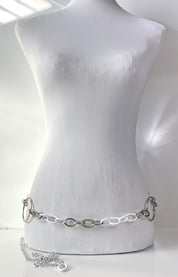 White and Silver Belt