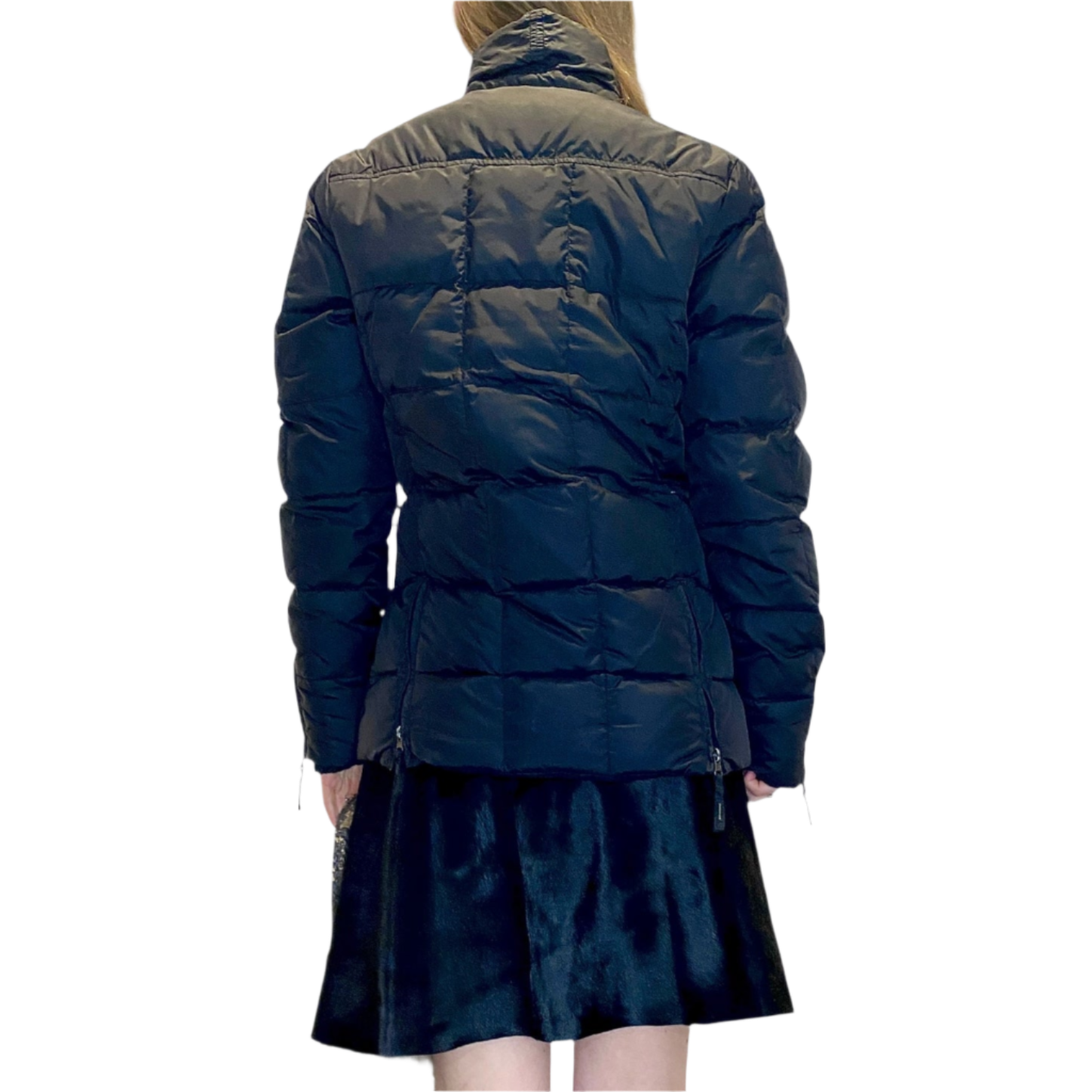 Vintage Miss Sixty Black Puffer Coat (M)