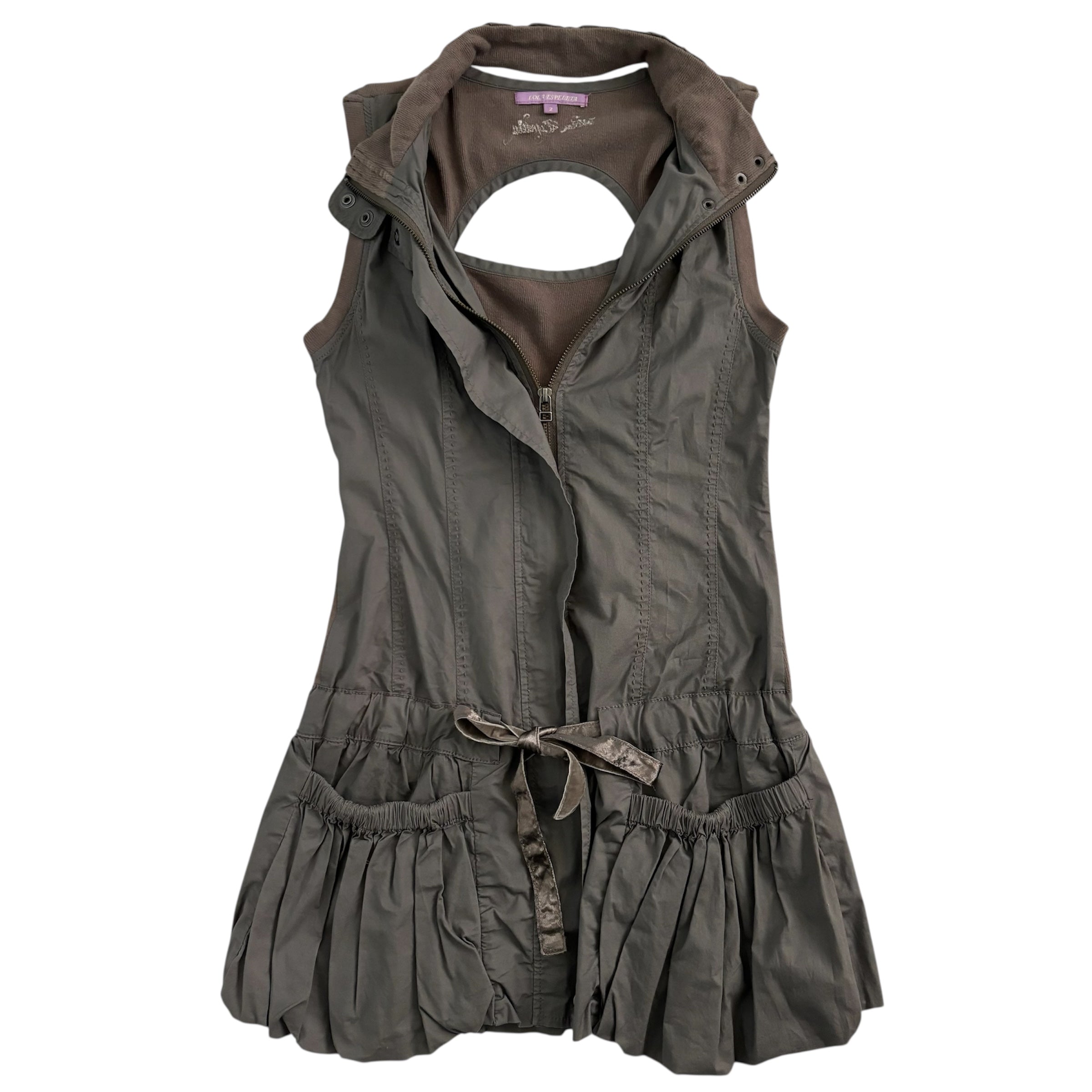 Balloon Drop Waist Mini Dress (S)  Holy Thrift