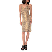 90s Guess Snake Print Dress (S/M)
