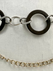 Two Toned Circles Layered Belt