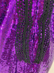 Purple & black dress