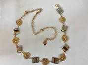 Silver gold tone belt