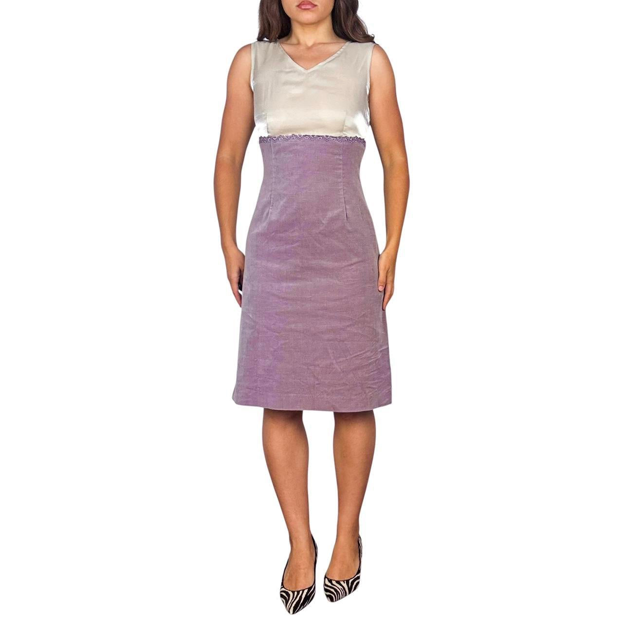 Japanese Vintage Velvet Midi Dress (M)
