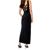 90s Noir Evening Gown (S)