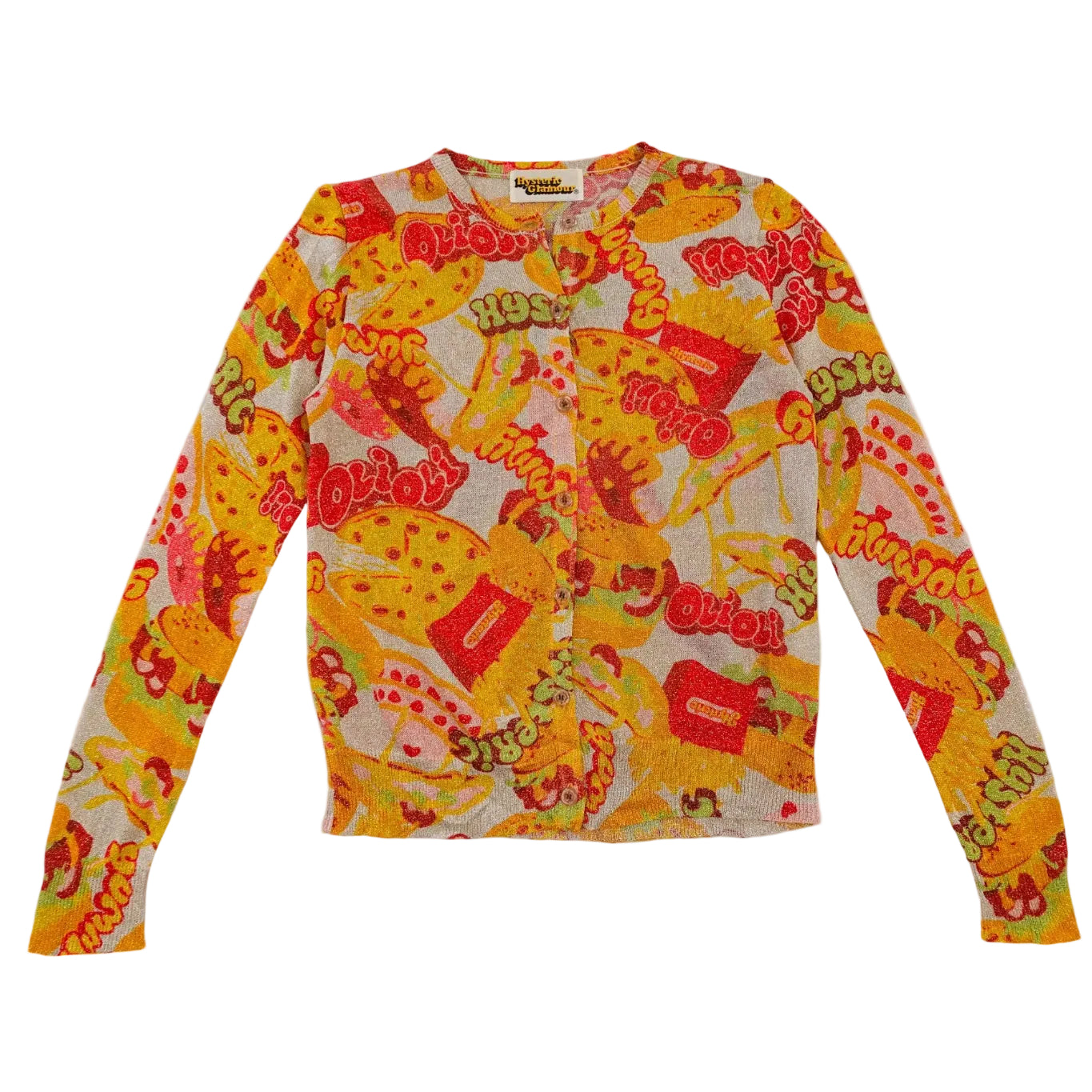 Hysteric Glamour Shimmer Fast Food Cardigan (M/L) – Holy Thrift