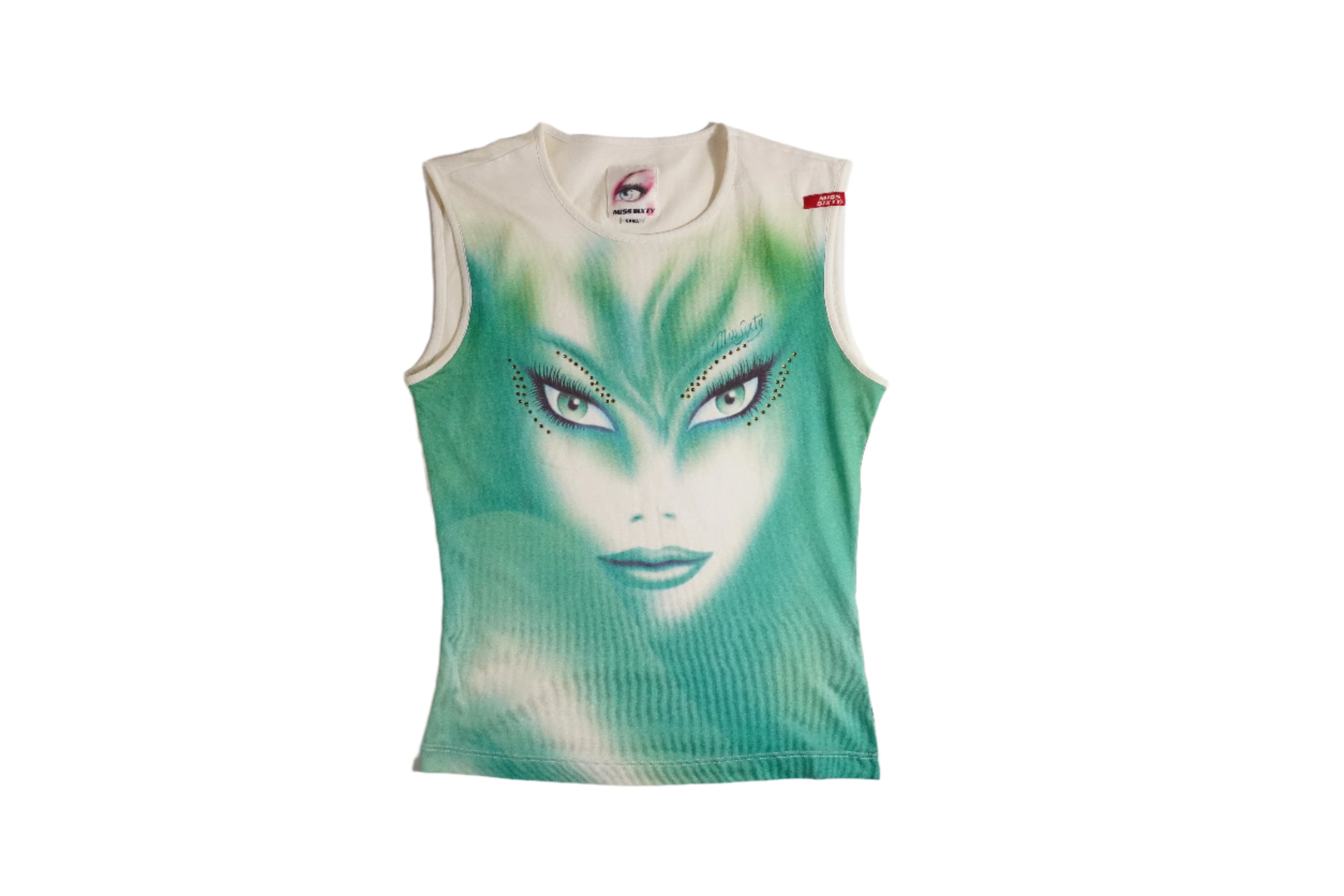 Miss Sixty Graphic Rhinestones Top (S)
