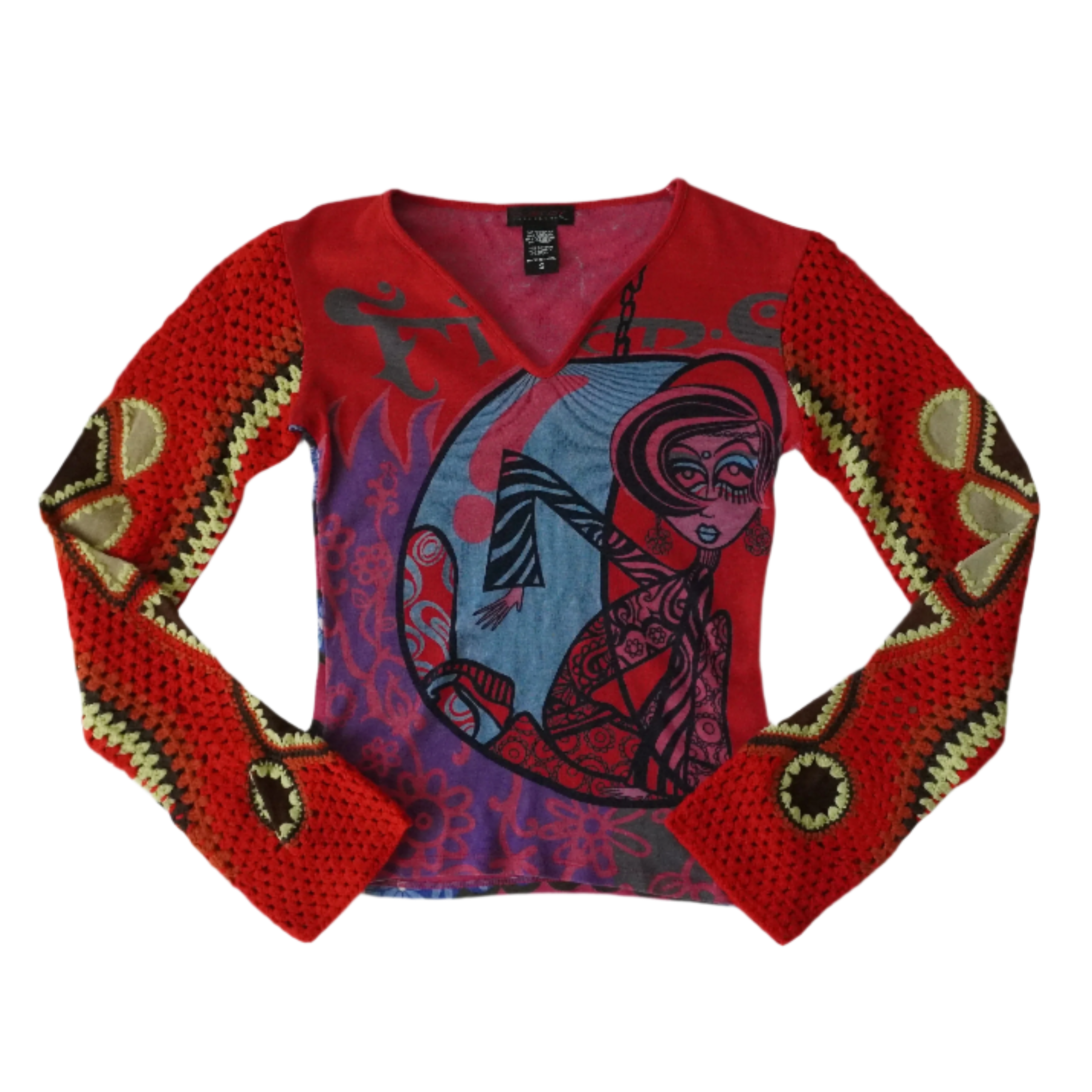 chinese dress ladies Custo Barcelona Print Top (S)