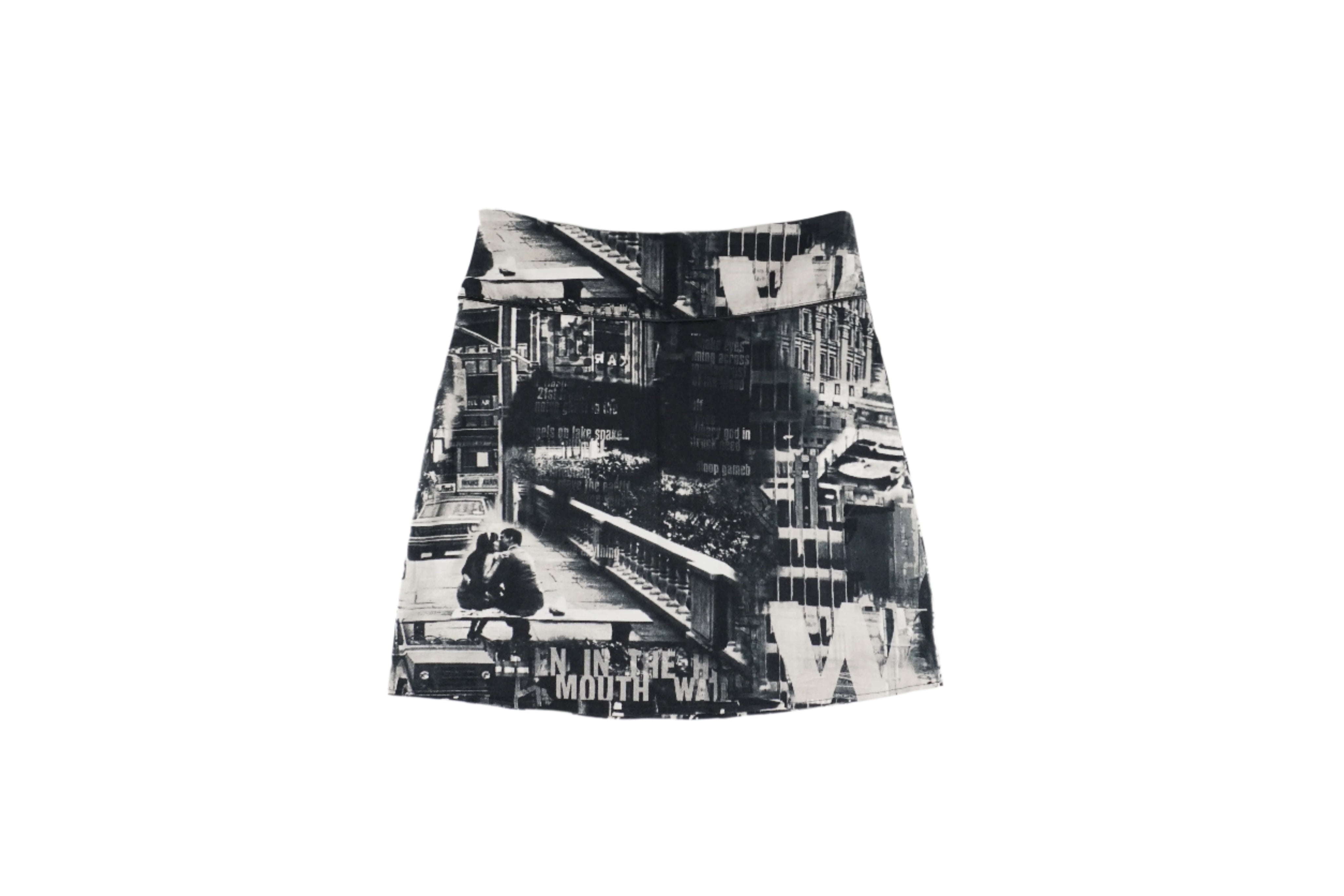 French Printed Skirt (L)
