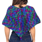 Vintage Wool Crochet Poncho (S/M)