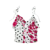 Mesh Polka Dot & Flower Cami (XS/S)