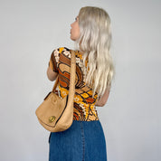 Coach Camel Pebbled Leather Purse