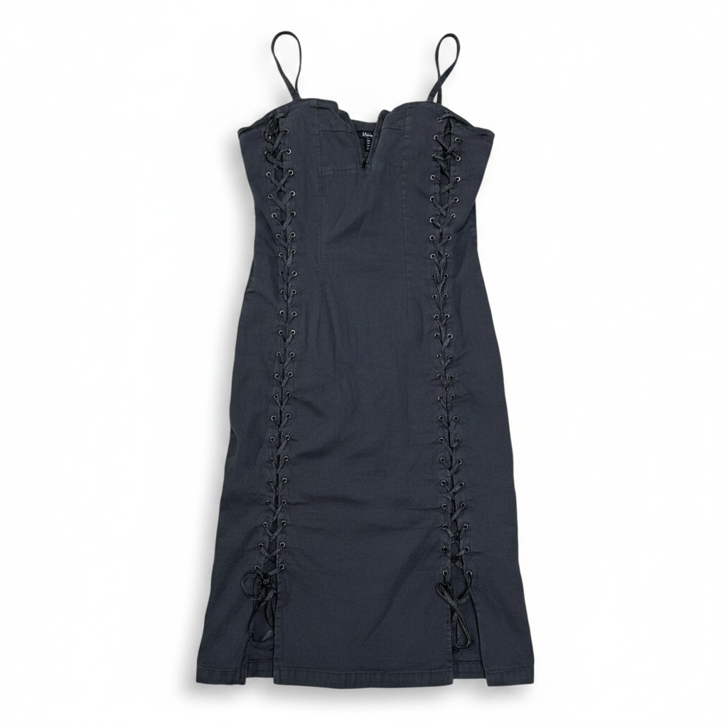 chinese dress ladies Picturesque Cutie Corset Lace-Up A-Line Midi Dress main image 1