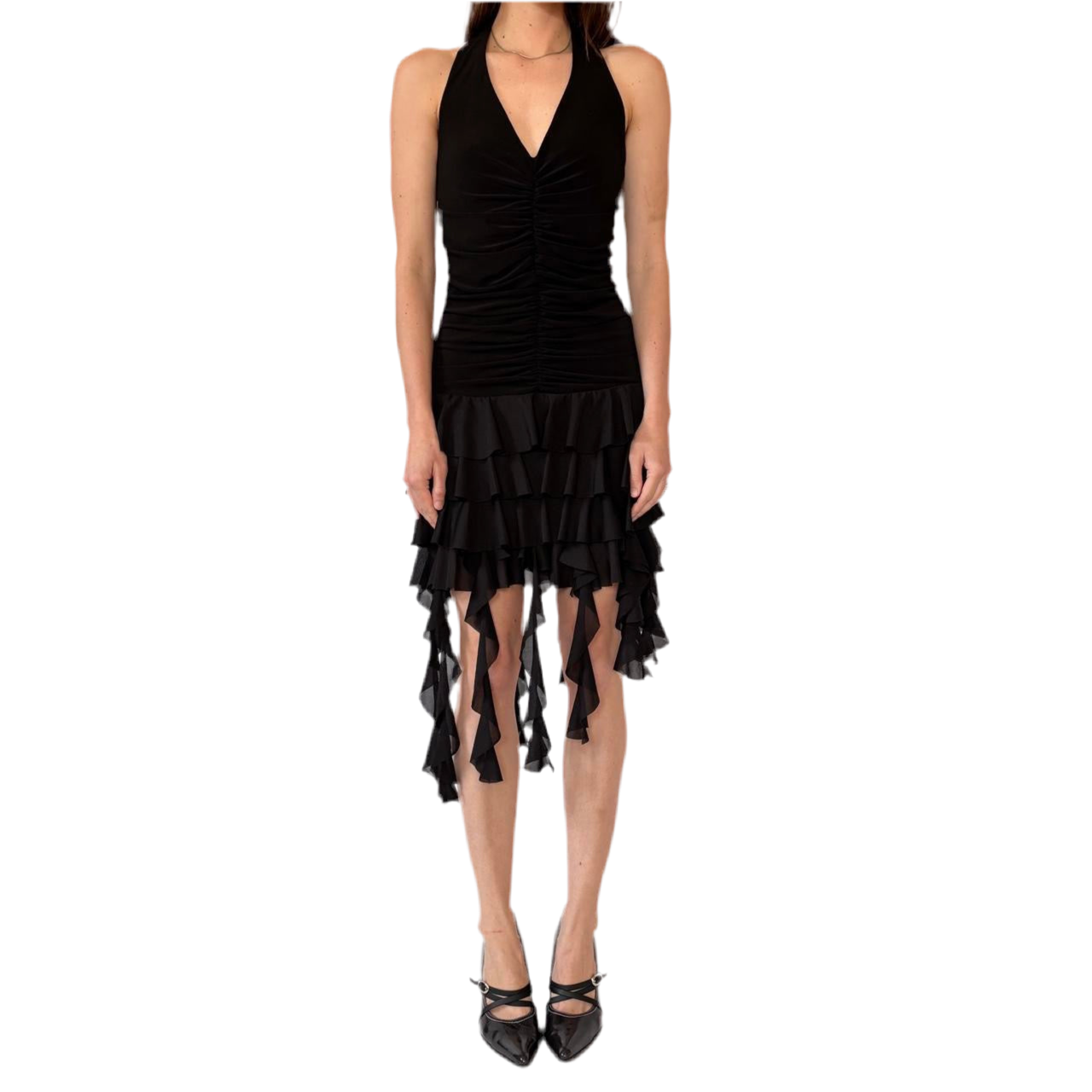 Y2K Noir Jellyfish Dress (M) Holy Thrift Y2K Noir Jellyfish Dress (M) Holy Thrift