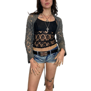 Vintage Grunge Multi-wrap Cardigan (S)