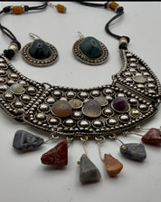 Vintage Gemstone
Collar Necklace set