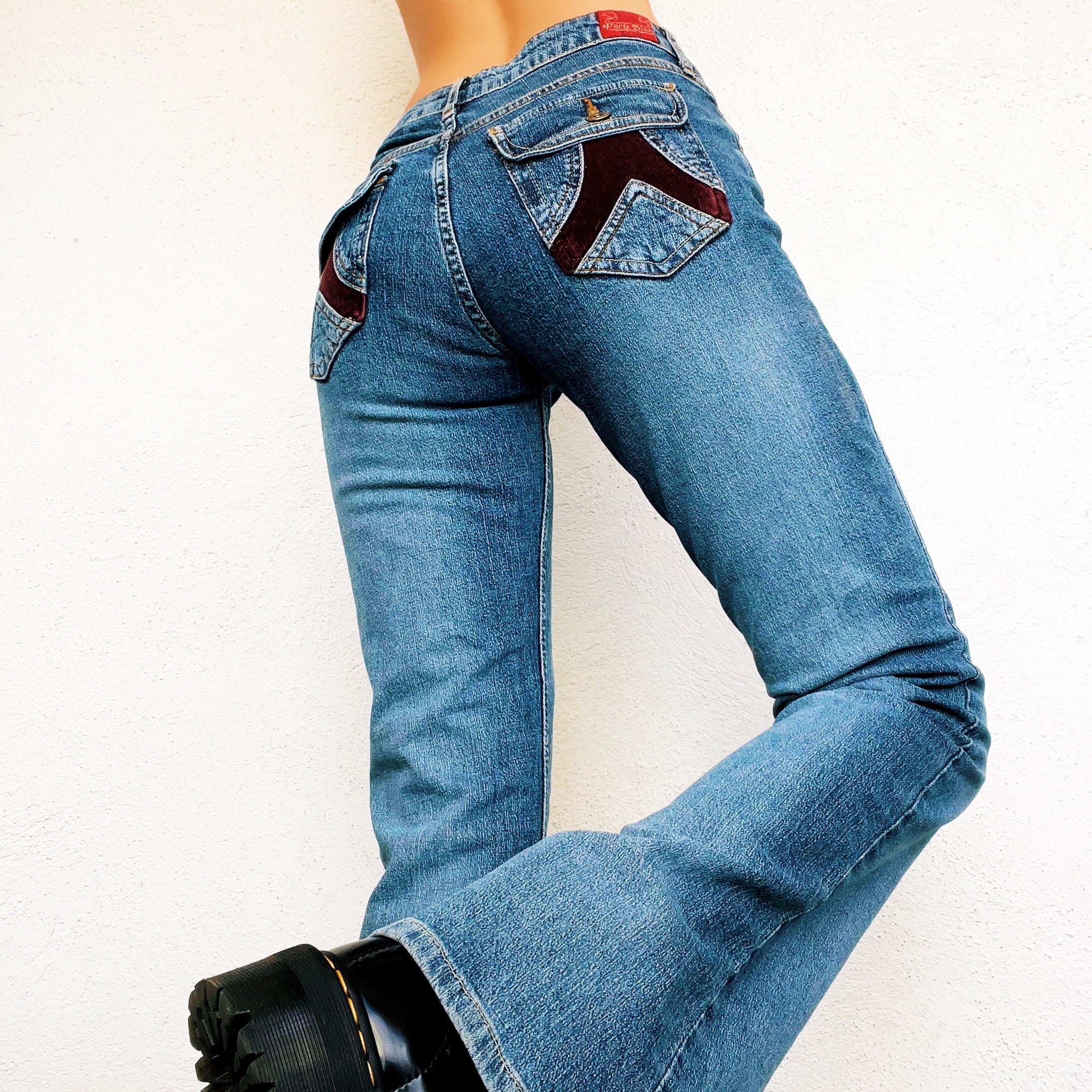 90s Corduroy Detail Jeans (S)
