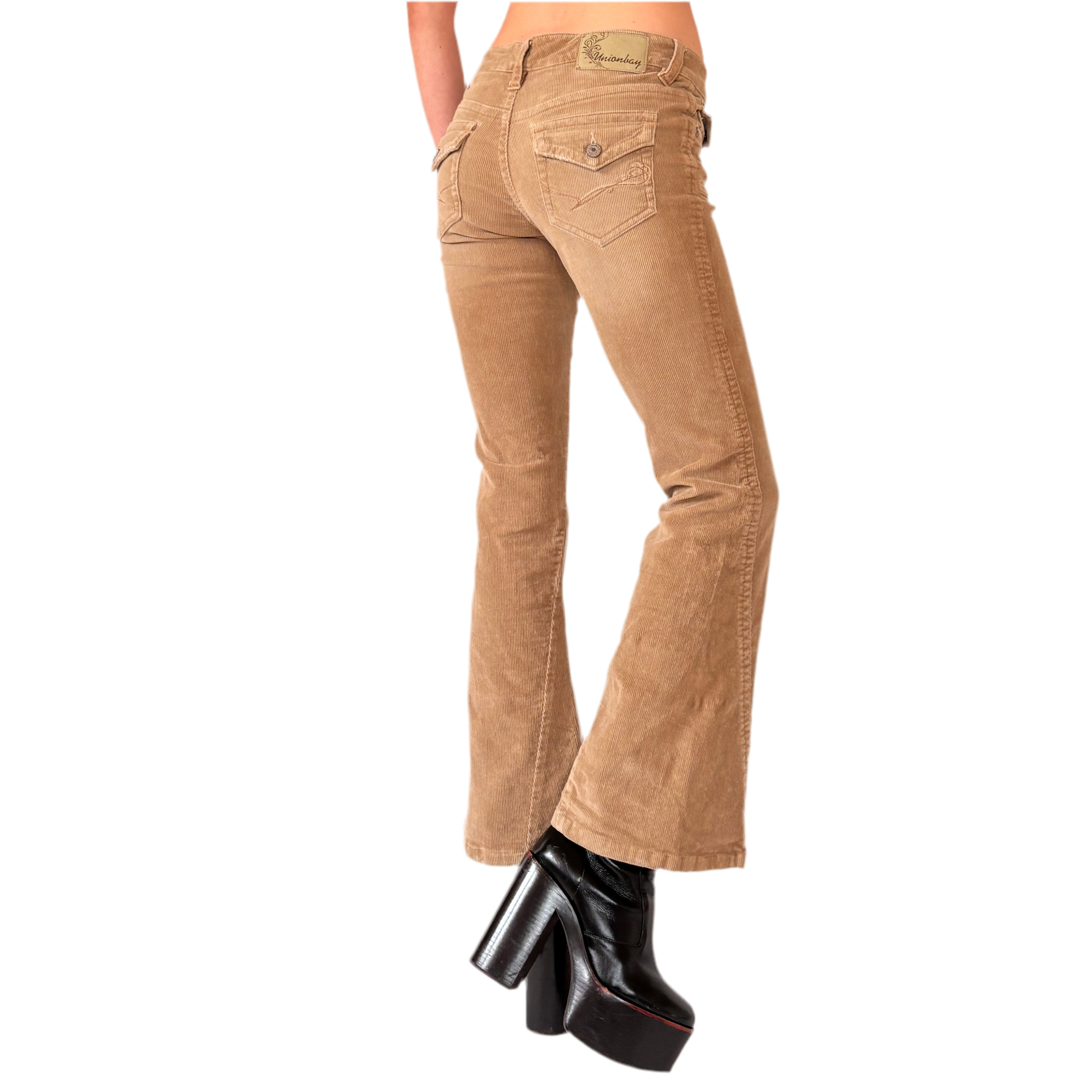 Y2K Low Rise Corduroy Flares (XS)