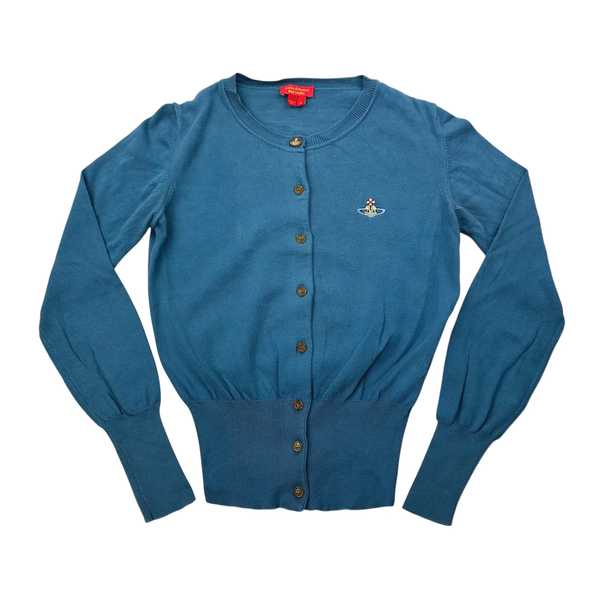 Tシャツ・カットソー Vivienne Westwood Cropped Ribbed Cardigan With Multicolor Vivienne Westwood Bea cropped cotton cardigan Vivienne Westwood