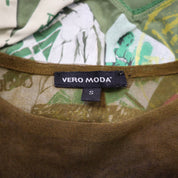 Y2K Purple Mesh Flared Sleeve Top (S/M)