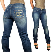 Just Cavalli Embellished Skinny Jeans (S)