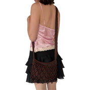 Beaded Crochet Crossbody Purse