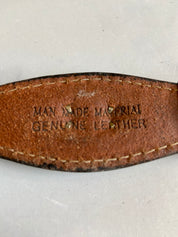 Black leather belt