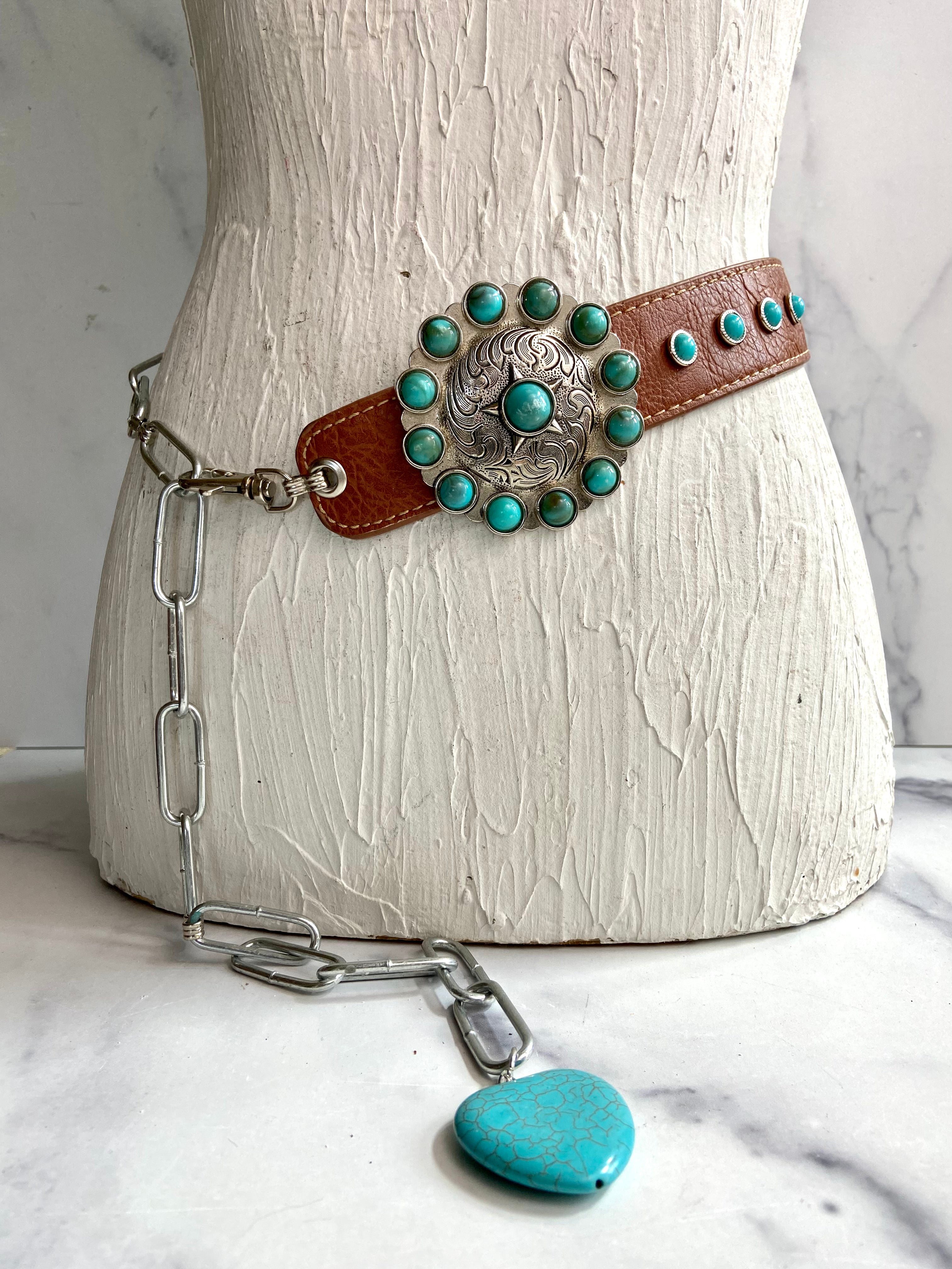 Metal and beads belt Lakuru Beaded Belt – The Andover Shop main image 2