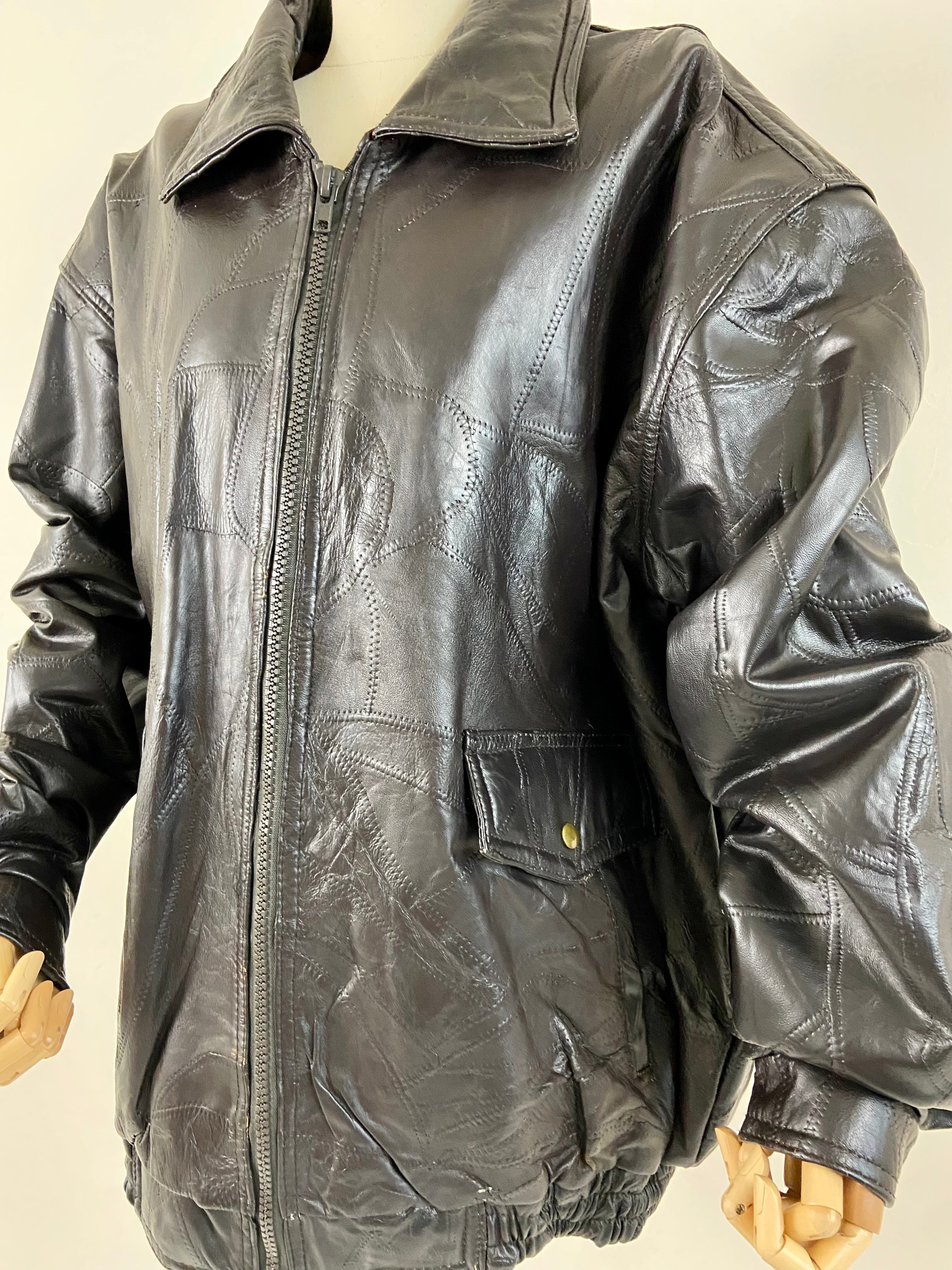 Black Leather Jacket (2X)