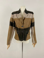 Suede leather jacket