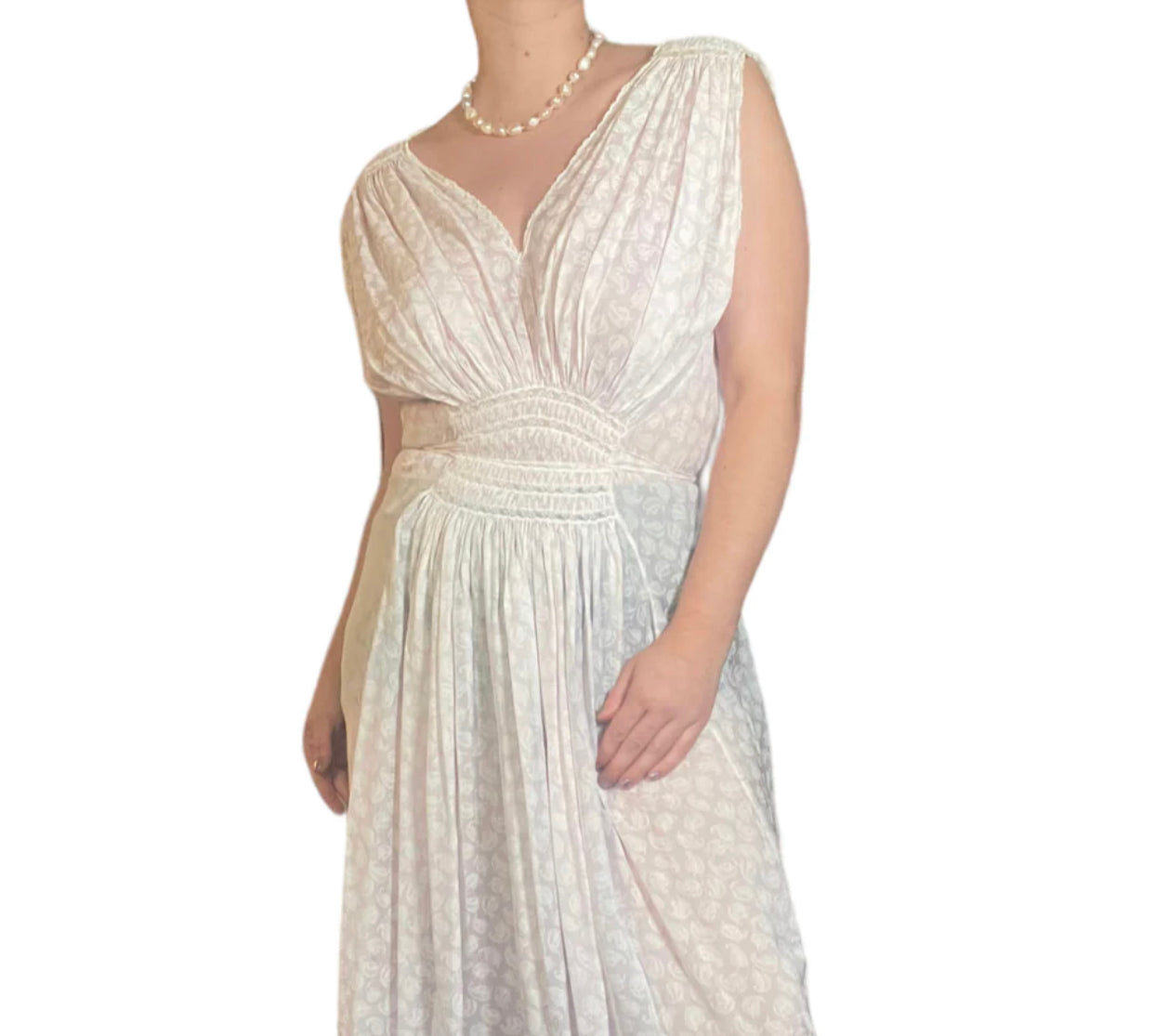 30s Sheer Lilac Dress (M)  Holy Thrift
