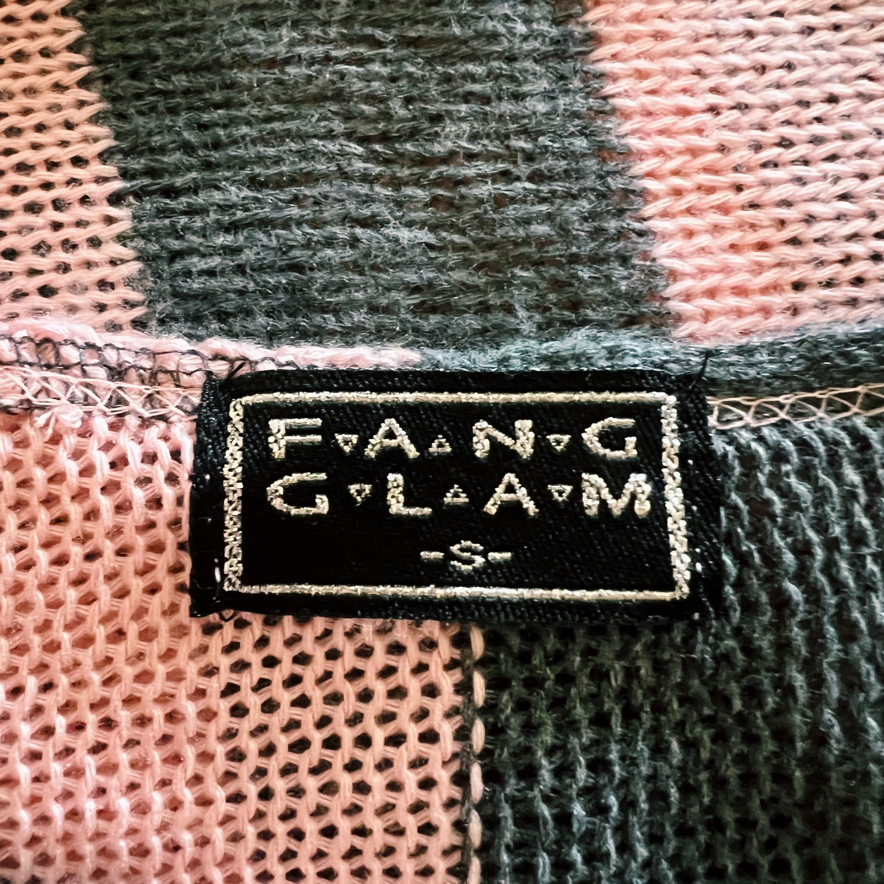 90s Striped Knit Poncho Top (One Size)