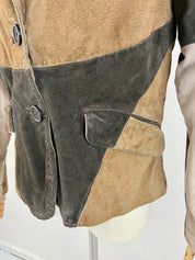 Suede leather jacket