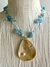Shell & beads choker