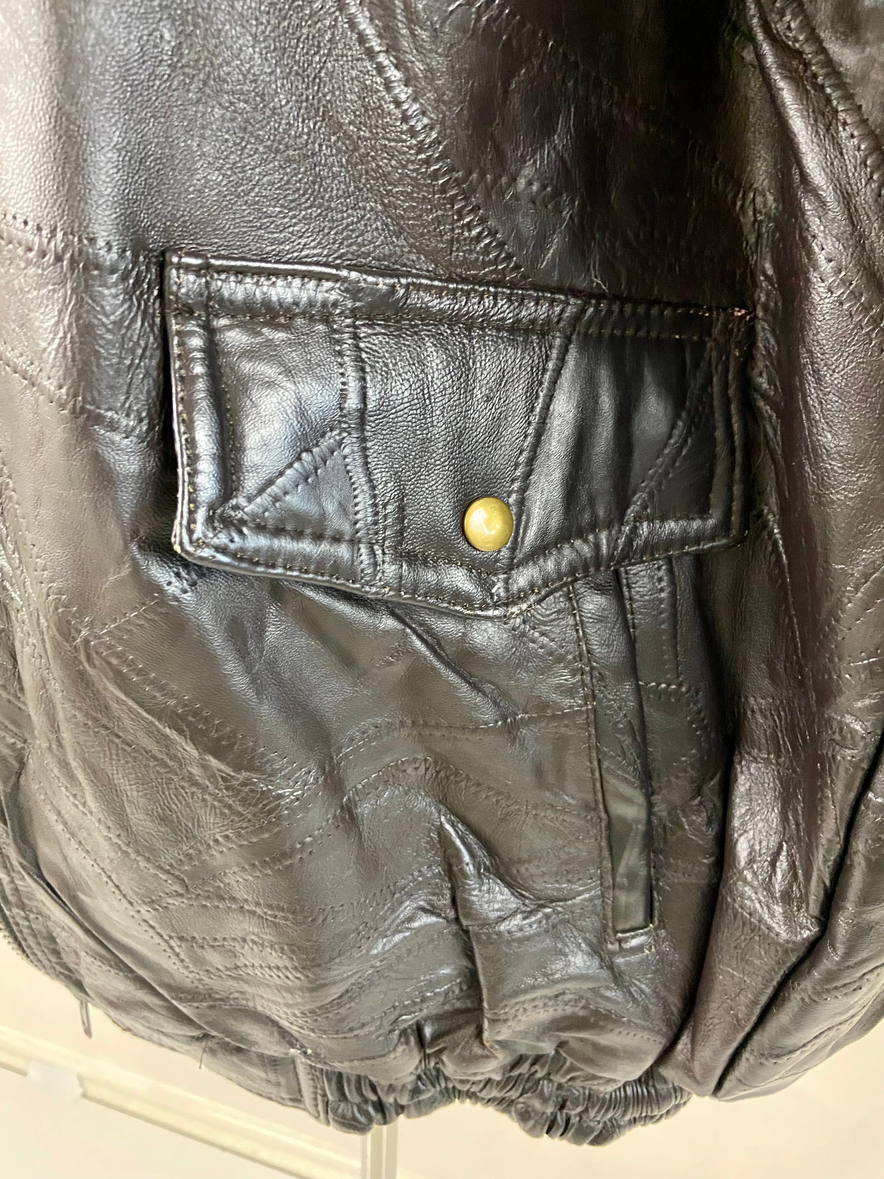 Black Leather Jacket (2X)