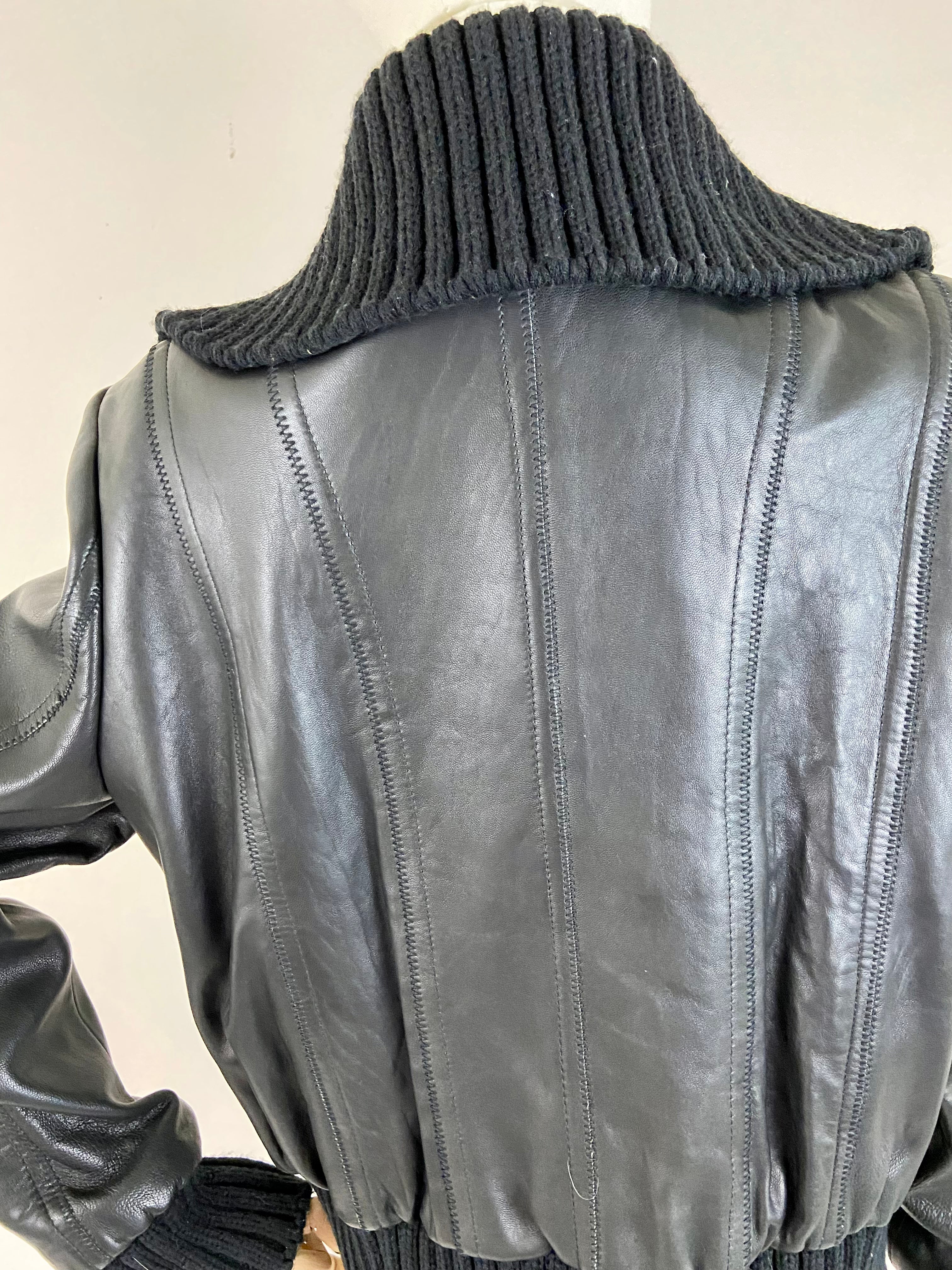 Fitted New York Leather Jacket (L)